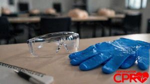PPE gear for bloodborne pathogens training in CPR certification classes Clearwater.